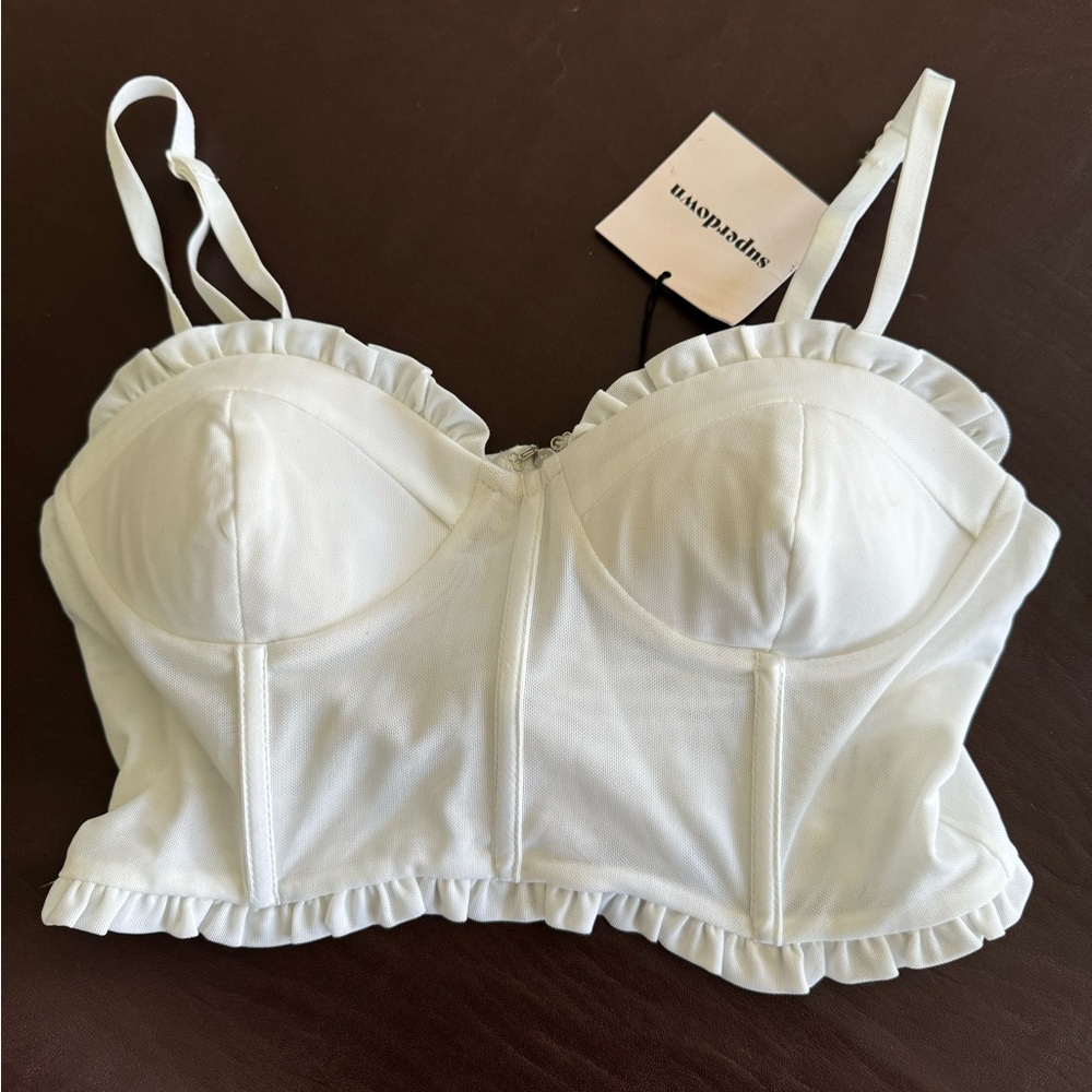 White Superdown corset size S